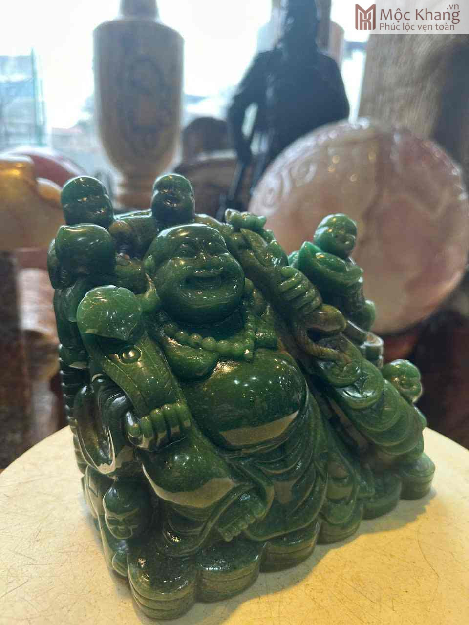 Tượng Di Lặc Đá Thạch Anh Xanh Cao 20 Ngang 18 Sâu 11.5(cm) (3)_3 Tuong Di Lac Da Thach Anh Xanh Cao 20 Ngang 18 Sau 11.5cm 3 3