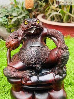 Tượng Tổng Cóc Xông Trầm Gỗ Trắc