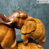 Tuong Voi Phong Thuy Go Huong Cao 41 Ngang 43 Sau 12cm 4 4