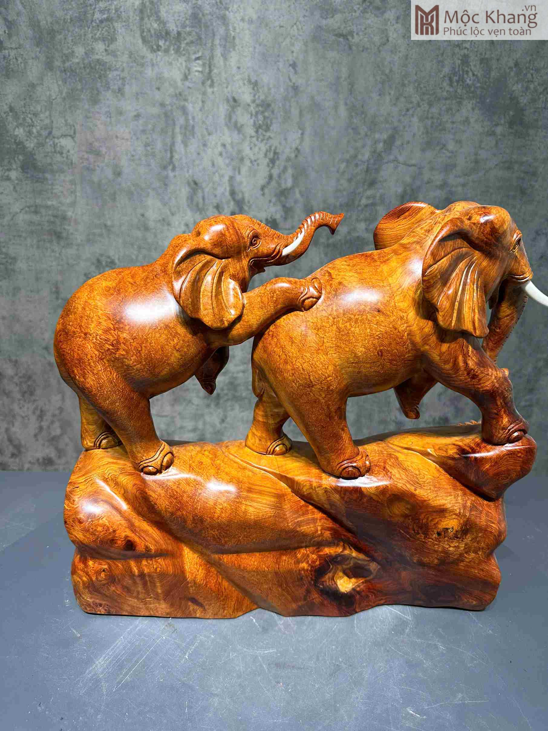 Tượng Voi Phong Thủy Gỗ Hương Cao 41 Ngang 43 Sâu 12(cm) (6)_6 Tuong Voi Phong Thuy Go Huong Cao 41 Ngang 43 Sau 12cm 6 6