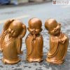 Tượng Chú Tiểu Vô Ưu Gỗ Bách Xanh