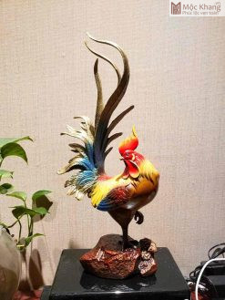 Tượng Gà Phong Thủy Bằng Đồng