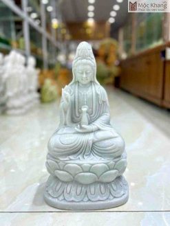 Tượng Quan Âm Đá Cẩm Thạch