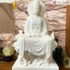 Tượng Quan Âm Hào Quang Bạch Ngọc