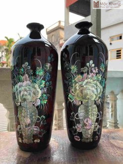 Cặp Lọ Hoa Gỗ Trắc