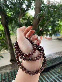 Chuỗi Đá Thạch Anh Tóc Đỏ Nâu