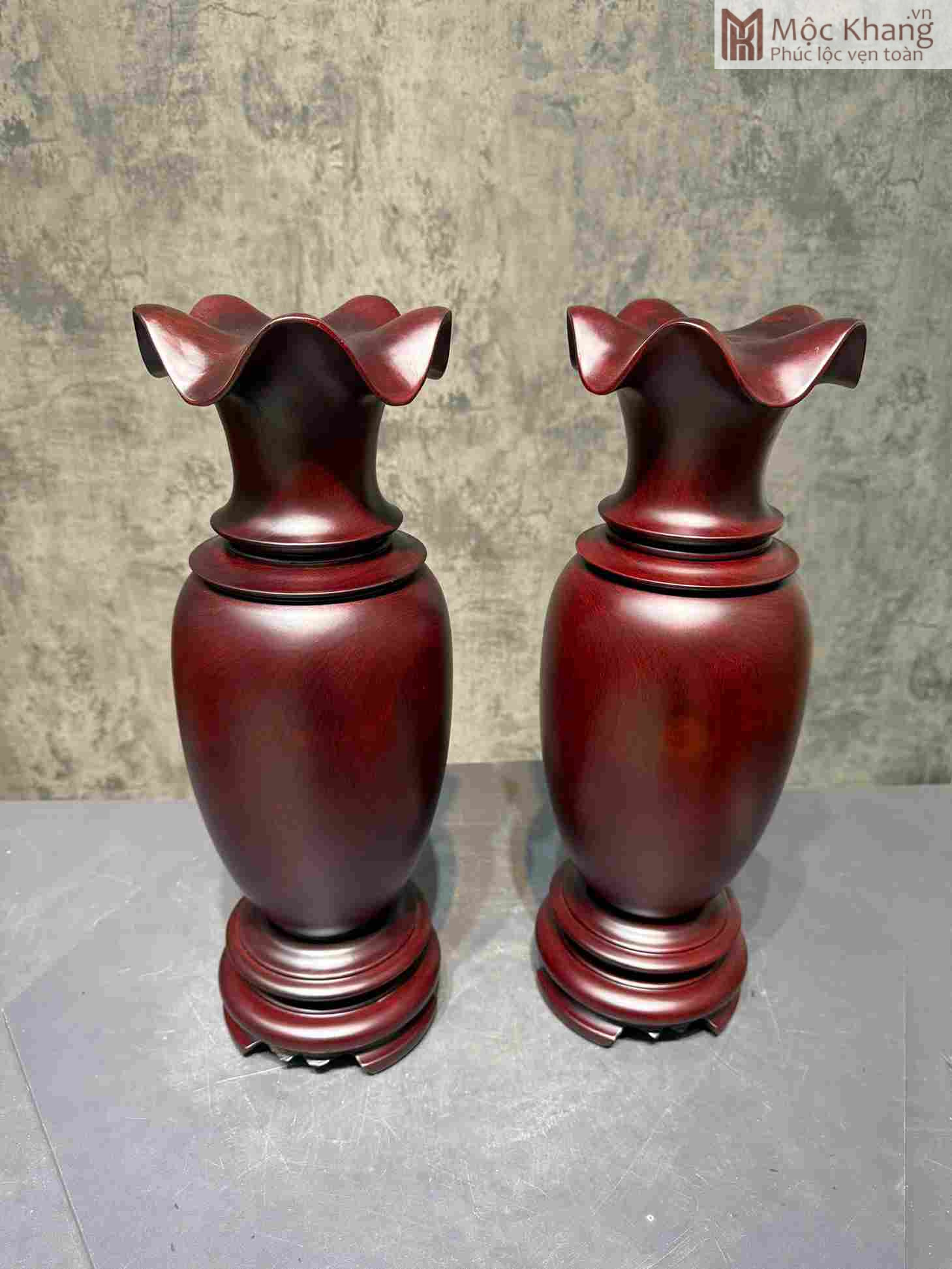 Lục Bình Gỗ Trắc Cao 48 Đường Kính 17 (cm) (2)_2 Luc Binh Go Trac Cao 48 Duong Kinh 17 cm 2 2