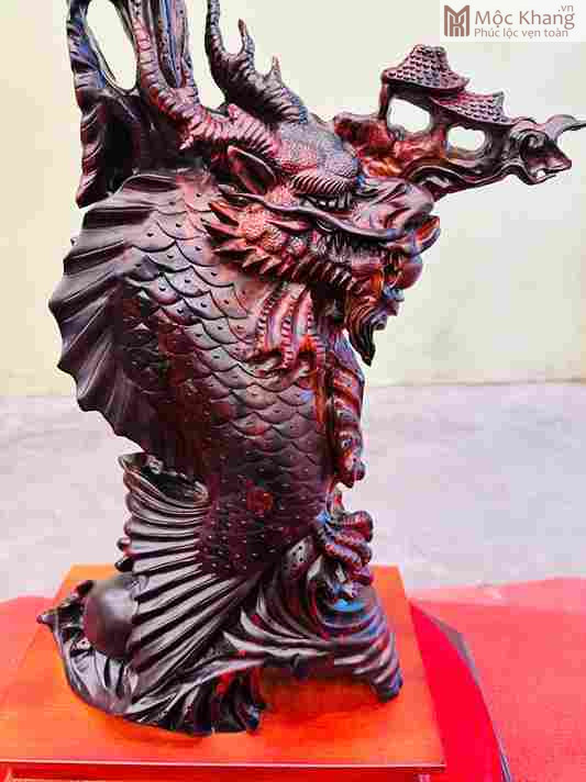 Tượng Cá Chép Hóa Rồng Gỗ Trắc Cao 65 Ngang 36 Sâu 18 (cm) (4)_3 Tuong Ca Chep Hoa Rong Go Trac Cao 65 Ngang 36 Sau 18 cm 4 3