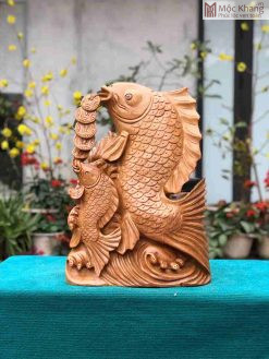 Tượng Con Cá Gỗ Ngọc Am