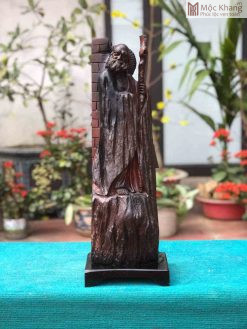 Tượng Đạt Ma Sư Tổ Gỗ Trắc