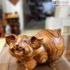 Tượng Heo Tài Lộc Gỗ Hương
