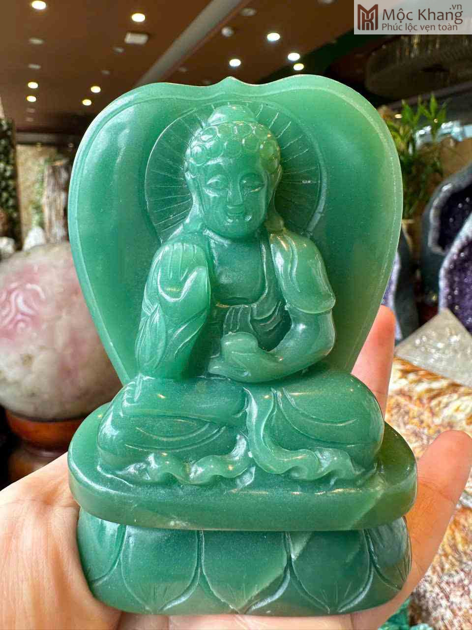 Tượng Phật Bản Mệnh Đá Thạch Anh Cao 11 Ngang 8 (cm) (2)_2 Tuong Phat Ban Menh Da Thach Anh Cao 11 Ngang 8 cm 2 2