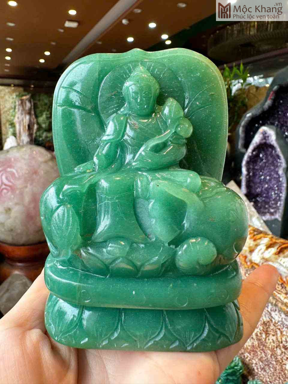 Tượng Phật Bản Mệnh Đá Thạch Anh Cao 11 Ngang 8 (cm) (5)_5 Tuong Phat Ban Menh Da Thach Anh Cao 11 Ngang 8 cm 5 5