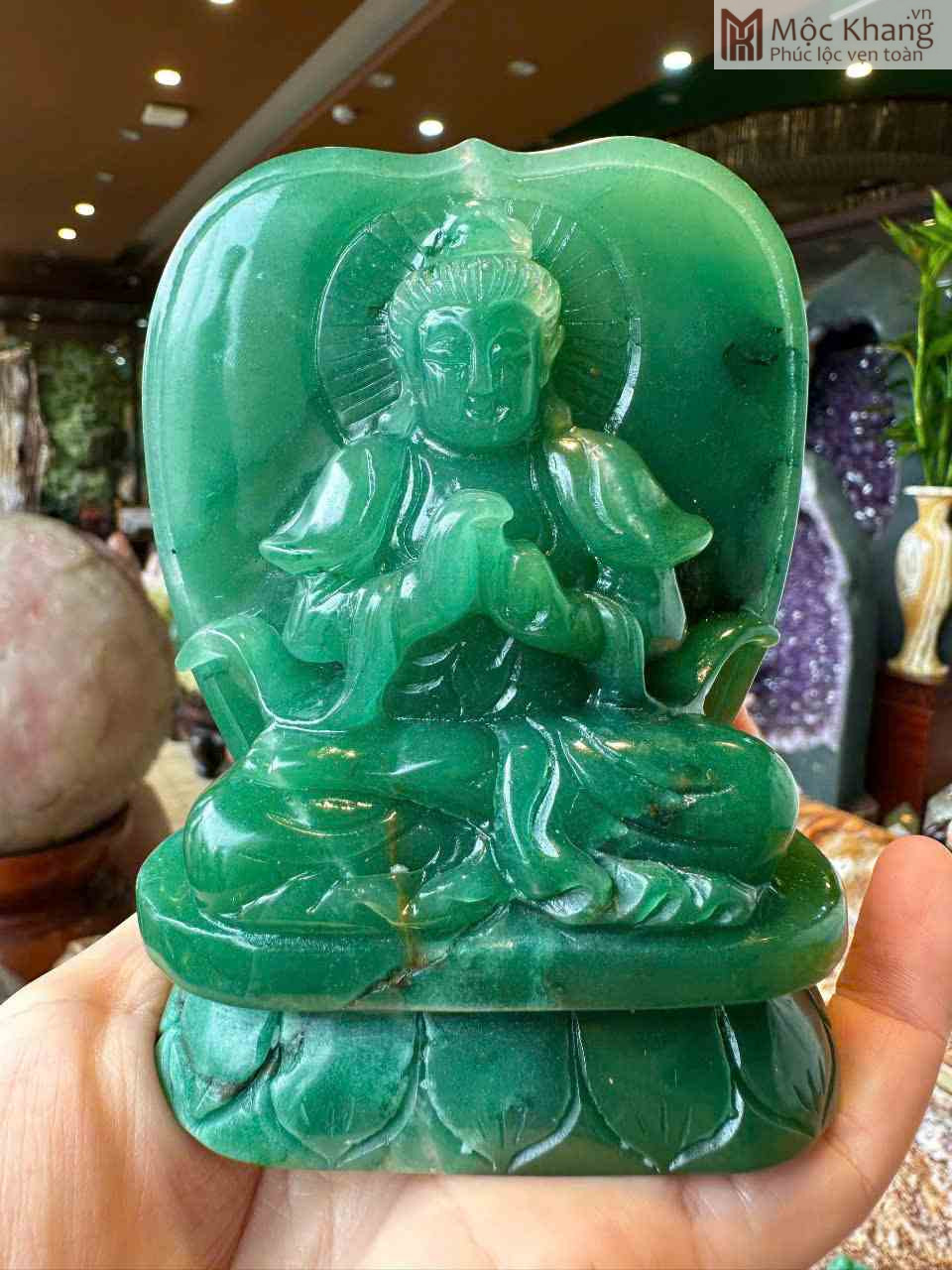 Tượng Phật Bản Mệnh Đá Thạch Anh Cao 11 Ngang 8 (cm) (7)_7 Tuong Phat Ban Menh Da Thach Anh Cao 11 Ngang 8 cm 7 7