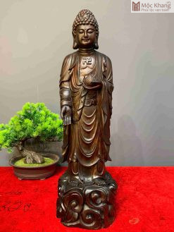 Tượng Phật A Di Đà Gỗ Trắc