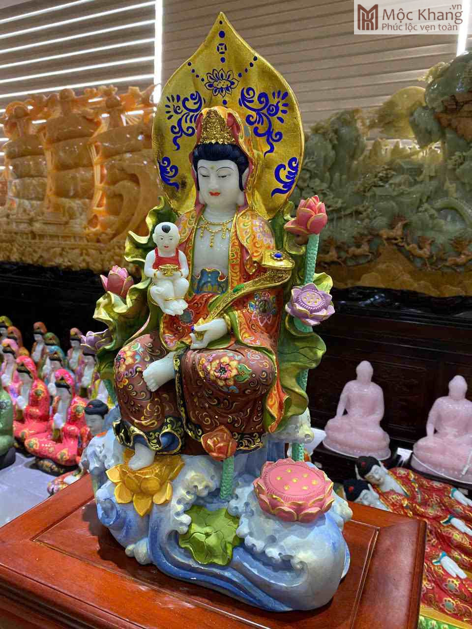 Tượng Quan Âm Bồ Tát Đá Bạch Ngọc Cao 62 Ngang 38 sâu 20 (cm) (2)_2 Tuong Quan Am Bo Tat Da Bach Ngoc Cao 62 Ngang 38 sau 20 cm 2 2
