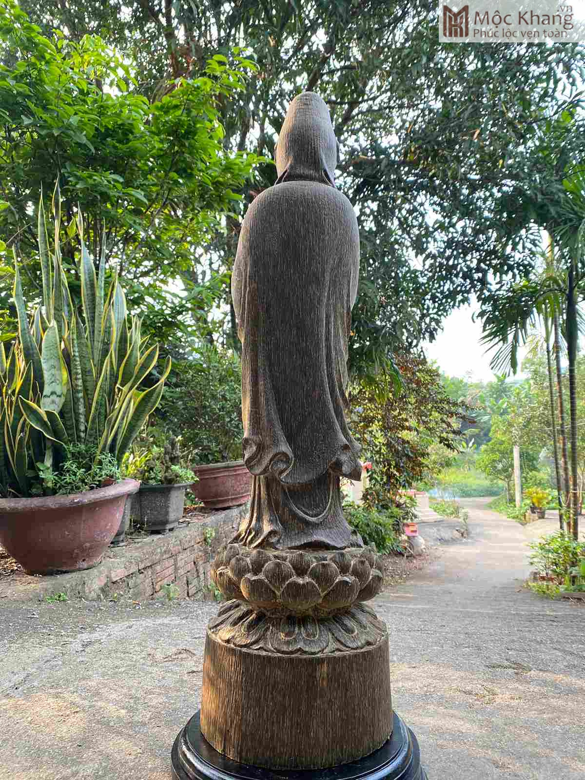 Tượng Quan Âm Trầm Hương Cao 79 Ngang 22 (cm) (4)_4 Tuong Quan Am Tram Huong Cao 79 Ngang 22 cm 4 4