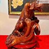 Tượng Chó Phong Thủy Gỗ Hương