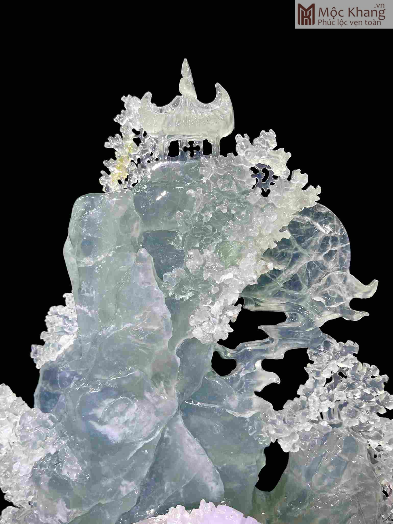 Bồng Lai Tiên Cảnh Ngọc Fluorite Cao 40 Ngang 30 Sâu 12 (cm) (2)_2 Bong Lai Tien Canh Ngoc Fluorite Cao 40 Ngang 30 Sau 12 cm 2 2