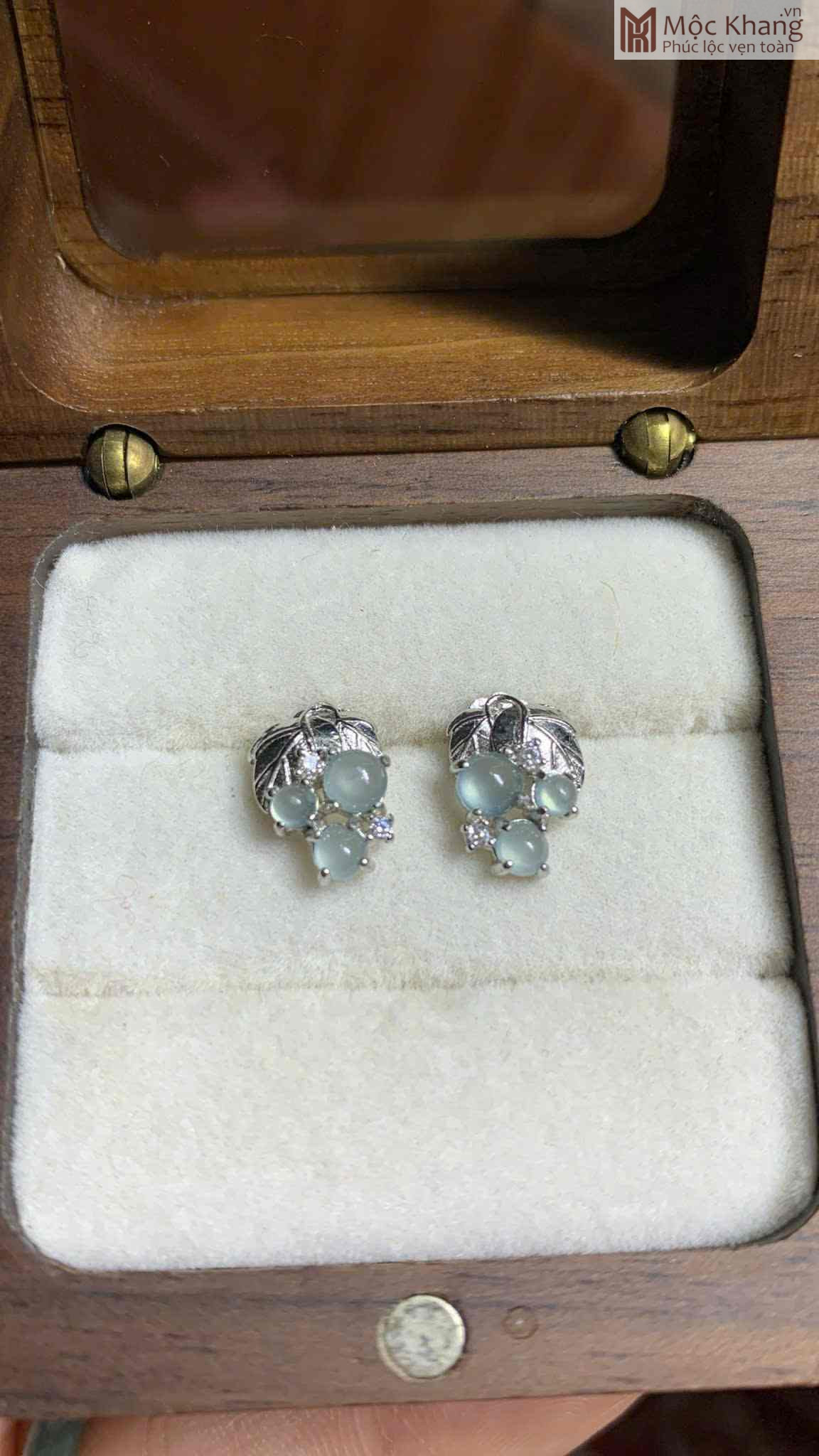 Bông Tay Đá Cẩm Thạch (Jadeite) Đường Kính 3.2-2.2(mm) (1)_1 Bong Tay Da Cam Thach Jadeite Duong Kinh 3.2 2.2mm 1 1