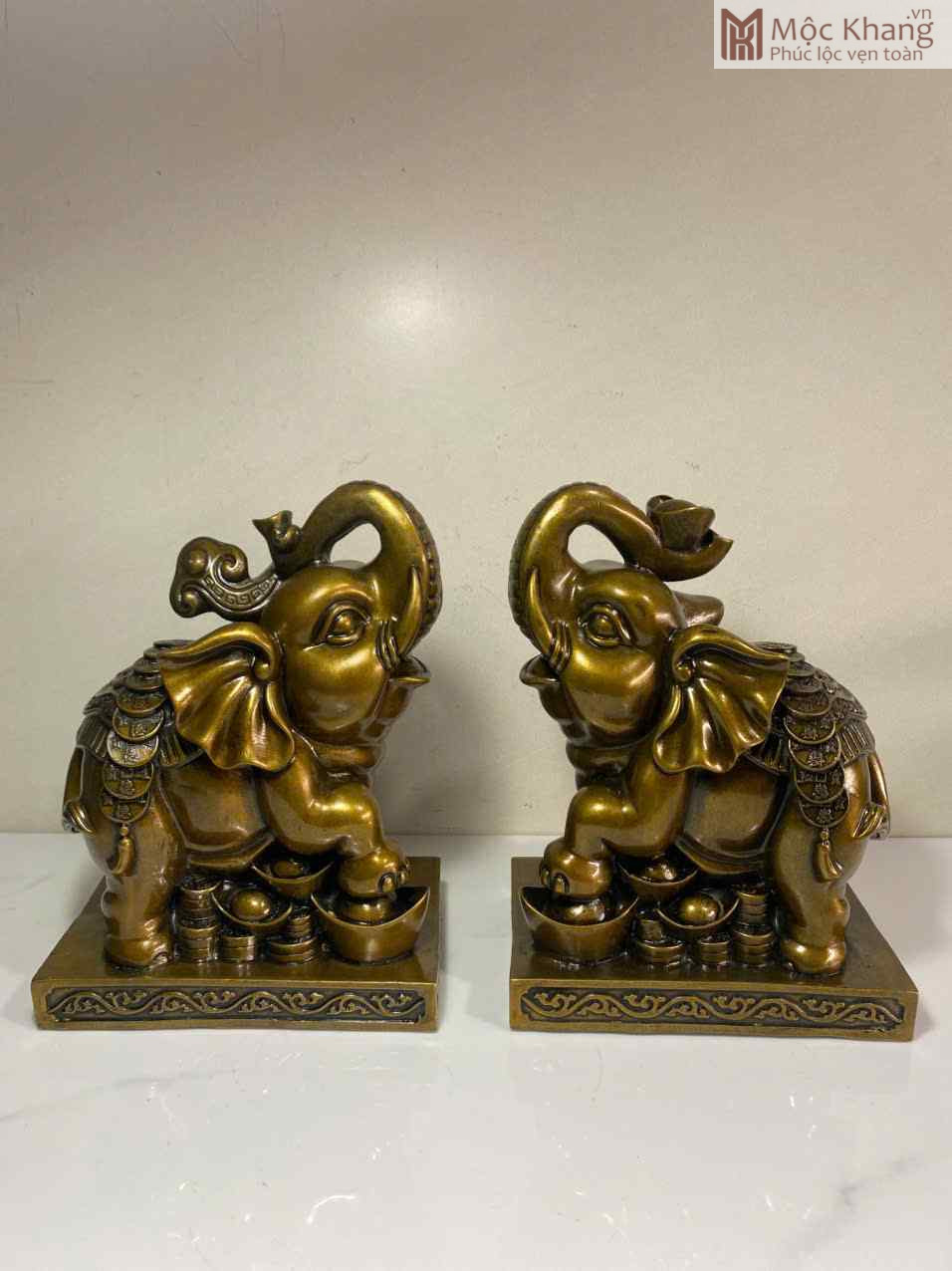 Cặp Voi Đồng Phú Quý Cao 26 Ngang 35 (cm) (1)_1 Cặp Voi Đồng Phú Quý