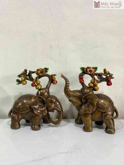 Cặp Voi Hồ Lô Phú Quý