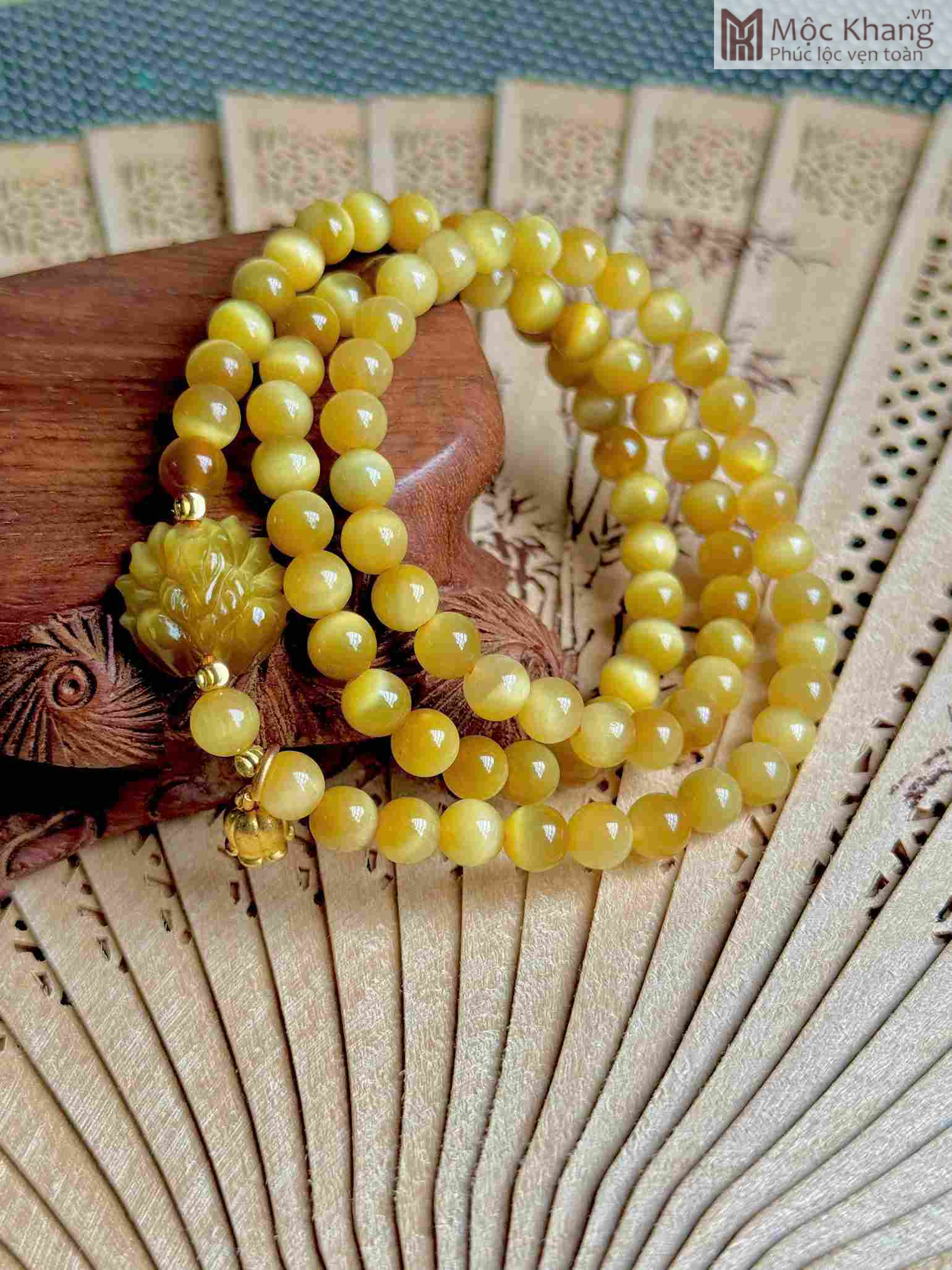 Chuỗi Đá Mắt Hổ (Tiger Eye ) Đường Kính 6 (mm) (2)_2 Chuỗi Đá Mắt Hổ (Tiger Eye )