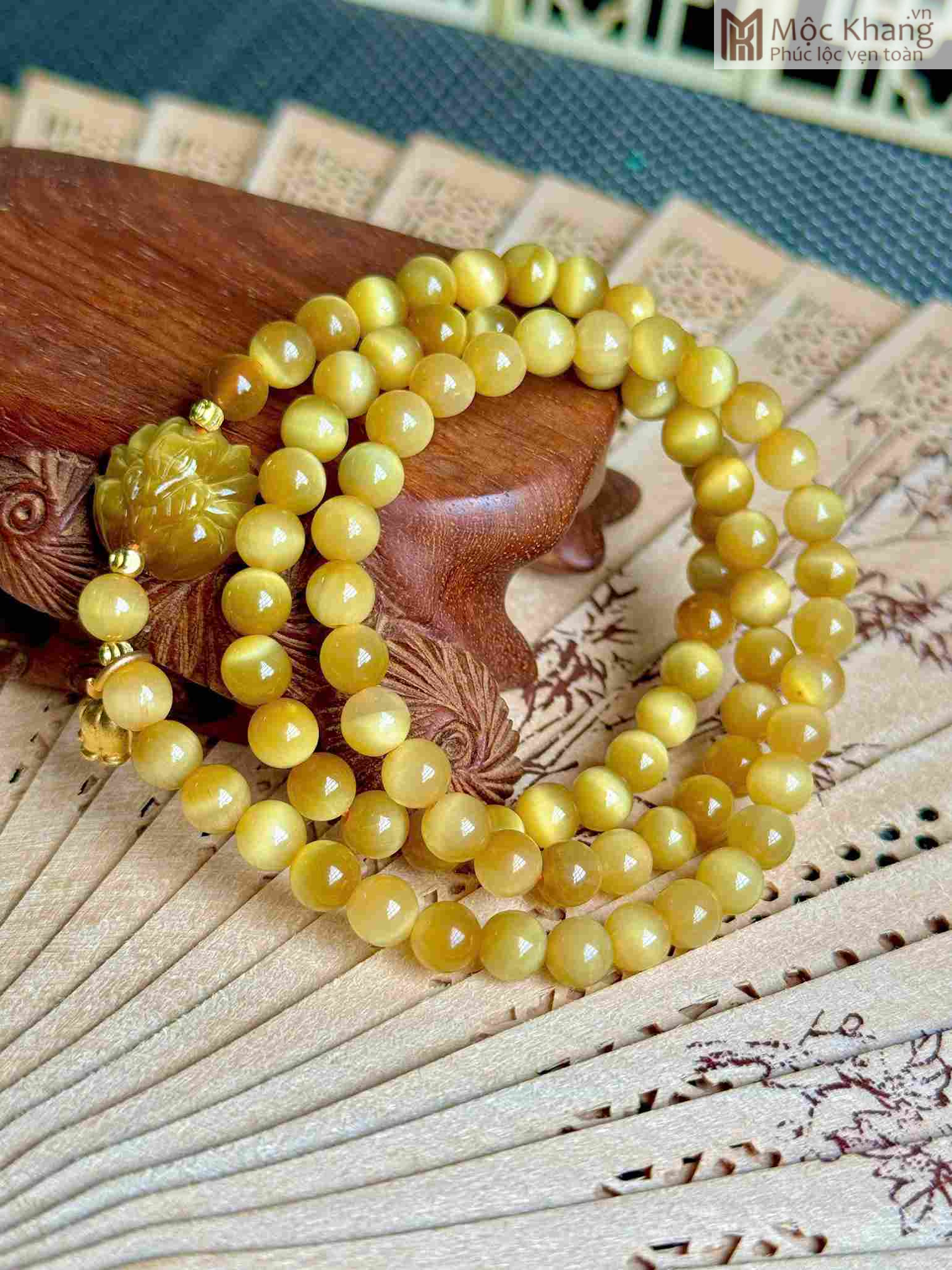 Chuỗi Đá Mắt Hổ (Tiger Eye ) Đường Kính 6 (mm) (3)_3 Chuoi Da Mat Ho Tiger Eye Duong Kinh 6 mm 3 3