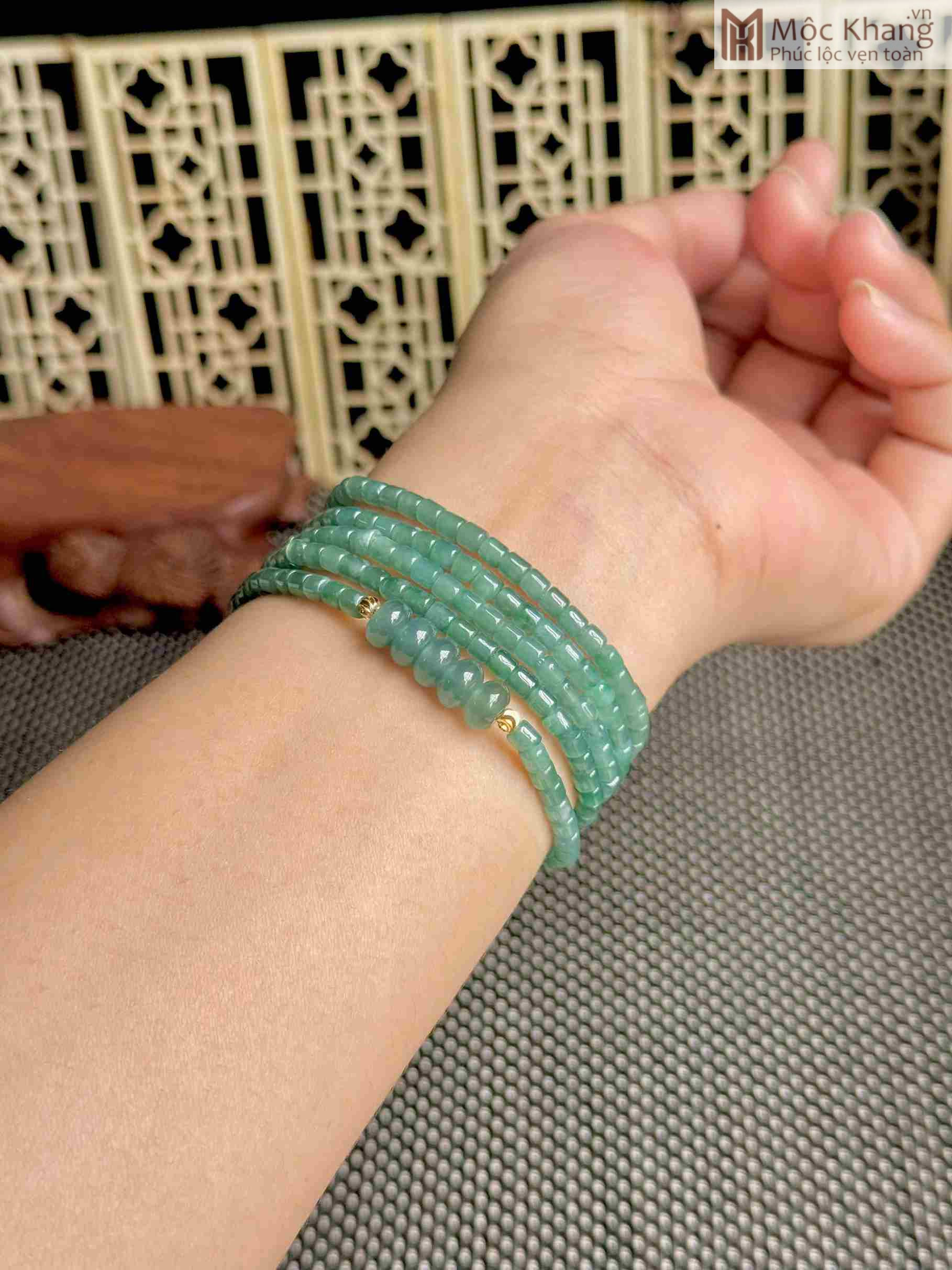 Chuỗi Ngọc Lam Ngọc Đường Kính 3.5 (mm) (3)_3