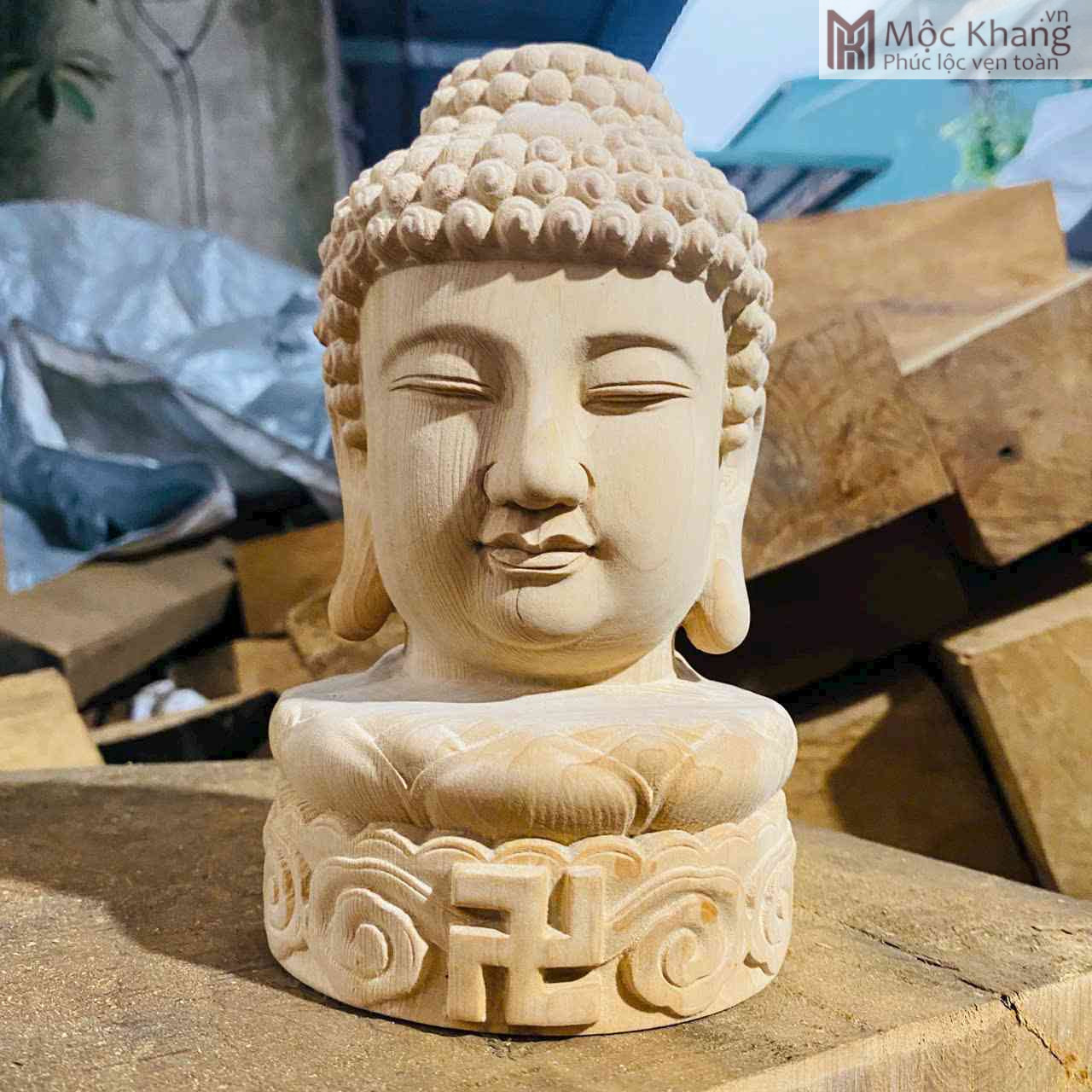 Diện Phật Tổ Gỗ Ngọc Am Cao 20 Ngang 12 Sâu 12 (cm) (1)_1 Diện Phật Tổ Gỗ Ngọc Am