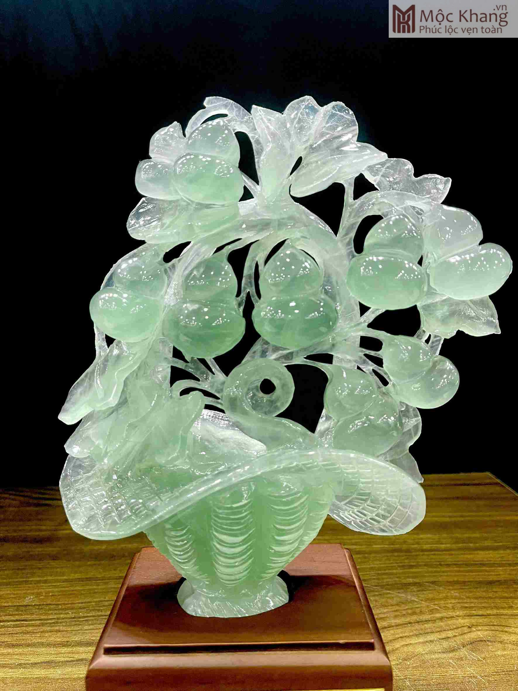 Hồ Lô Tài Lộc Ngọc Fluorite Cao 23 Ngang 20 Sâu 5 (cm) (1)_1 Hồ Lô Tài Lộc Ngọc Fluorite