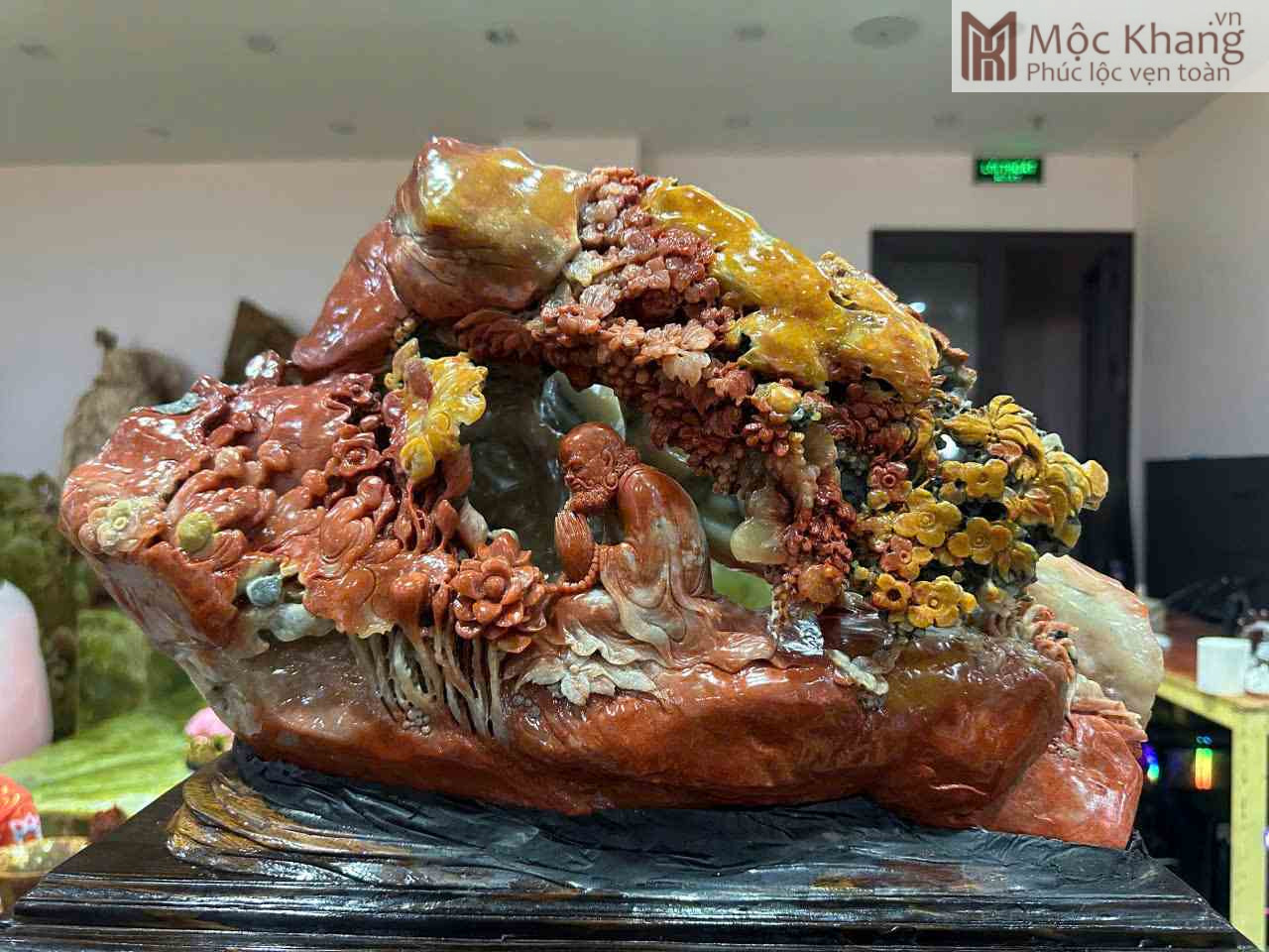 Tượng Đạt Ma Sư Tổ Ngọc Thọ Sơn Cao 45 Ngang 30 (cm) Tượng Đạt Ma Sư Tổ Ngọc Thọ Sơn
