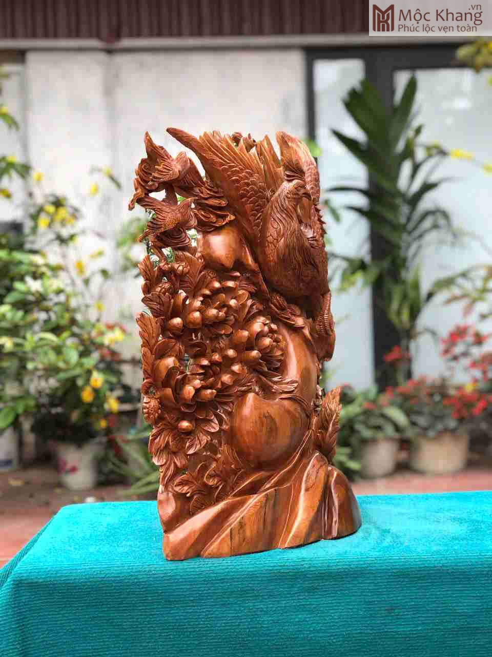 Tượng Chim Gỗ Ngọc Am Cao 63 Ngang 52 Sâu 22 (cm) (3)_3 Tuong Chim Go Ngoc Am Cao 63 Ngang 52 Sau 22 cm 3 3