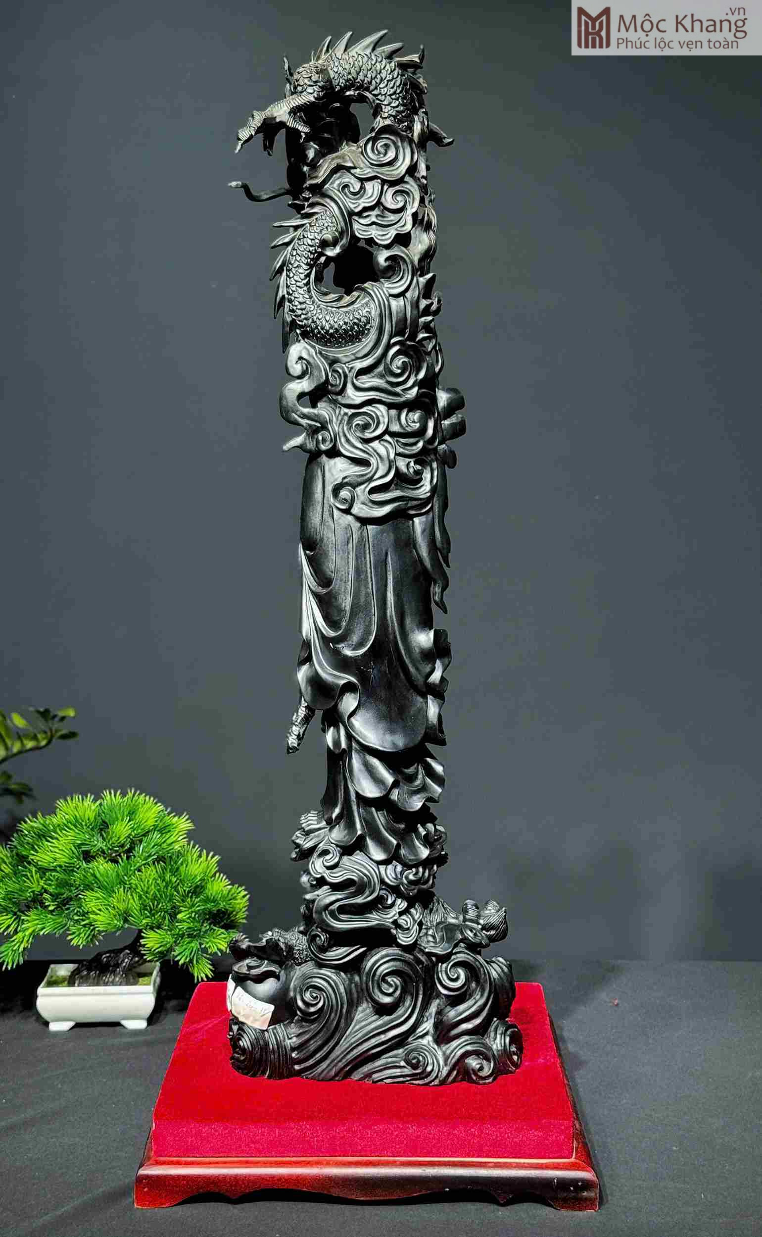 Tượng Đạt Ma Sư Tổ Gỗ Mun Cao 76 Ngang 24 Sâu 11 (cm) (3)_3 Tuong Dat Ma Su To Go Mun Cao 76 Ngang 24 Sau 11 cm 3 3