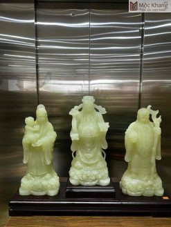 Tượng Phúc Lộc Thọ (Tam Đa) Ngọc Onyx