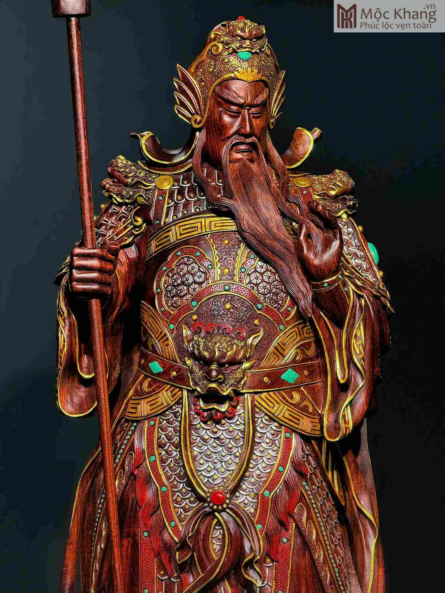 Tượng Quan Công Gỗ Tử Đàn Cao 78 Ngang 28 Sâu 27 (cm) (2)_2 Tuong Quan Cong Go Tu Dan Cao 78 Ngang 28 Sau 27 cm 2 2