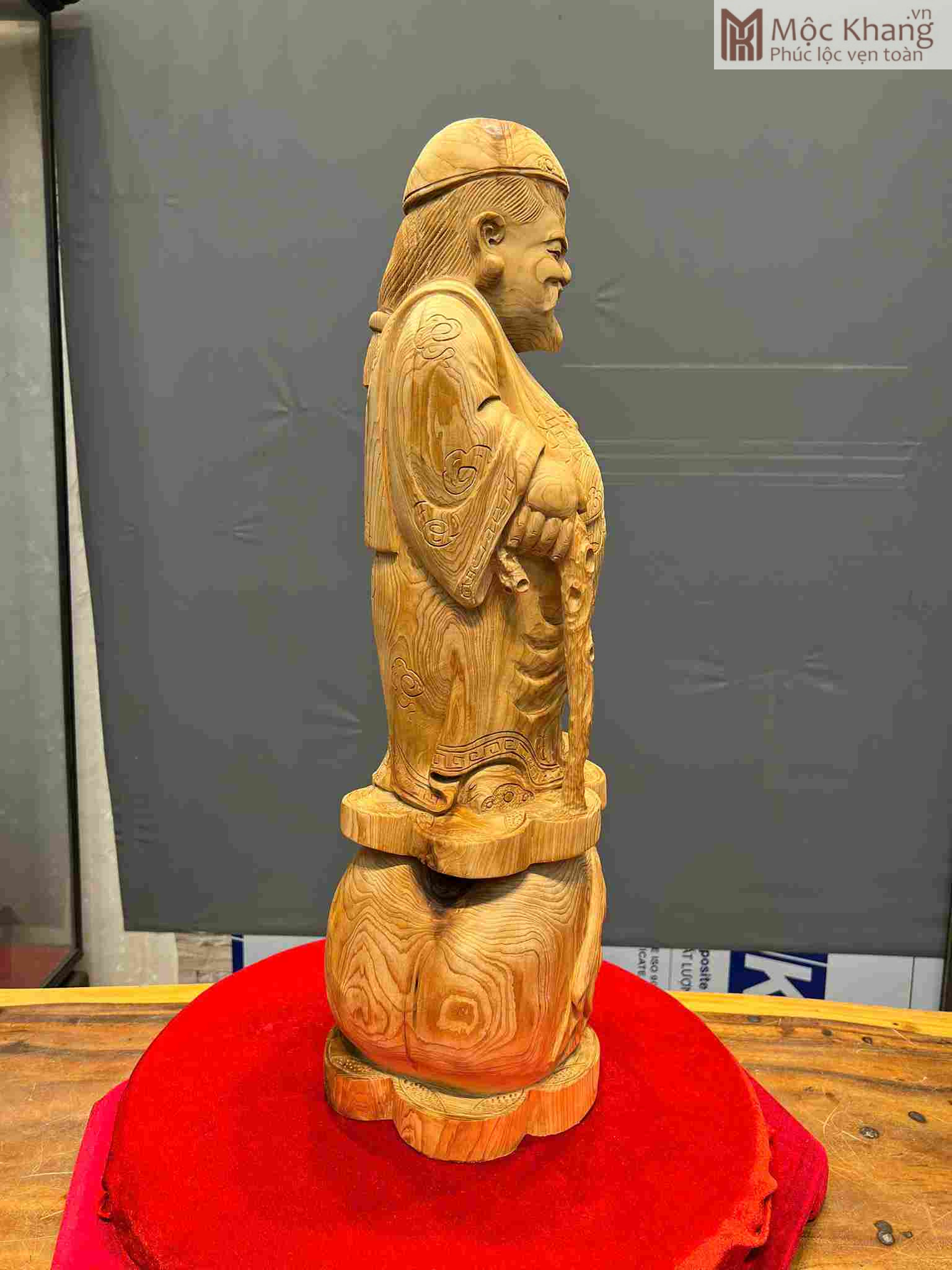 Tượng Thương Gia Gỗ Ngọc Am Cao 71 Ngang 23 Sâu 23 (cm) (2)_2 Tuong Thuong Gia Go Ngoc Am Cao 71 Ngang 23 Sau 23 cm 2 2