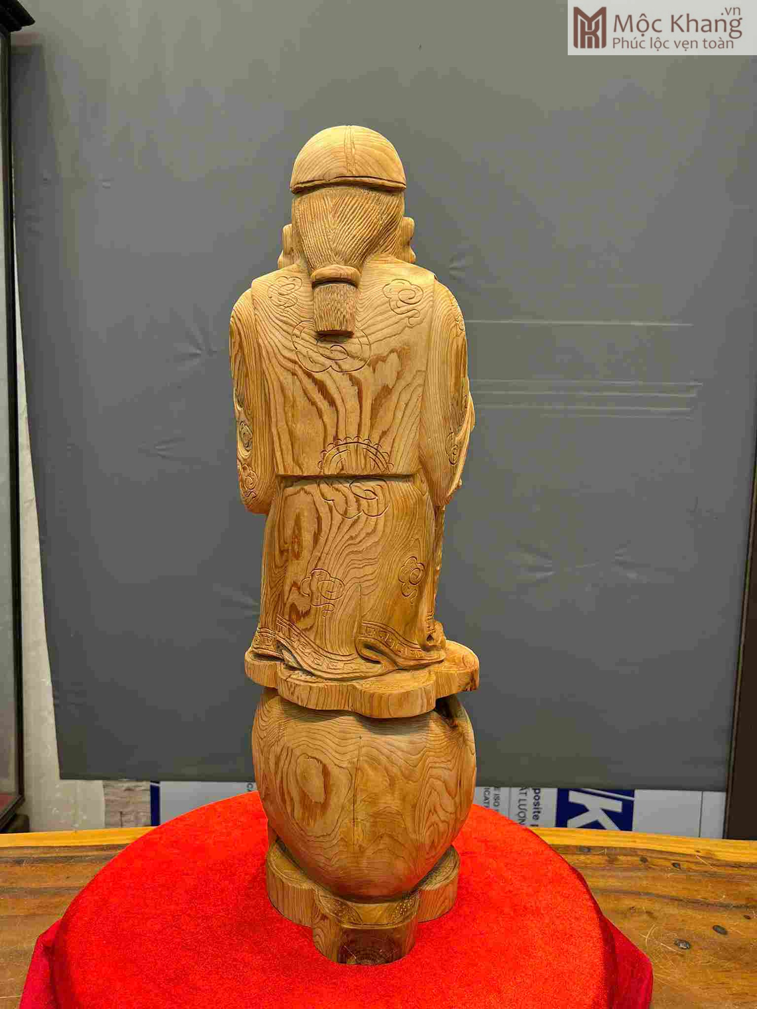 Tượng Thương Gia Gỗ Ngọc Am Cao 71 Ngang 23 Sâu 23 (cm) (3)_3 Tuong Thuong Gia Go Ngoc Am Cao 71 Ngang 23 Sau 23 cm 3 3