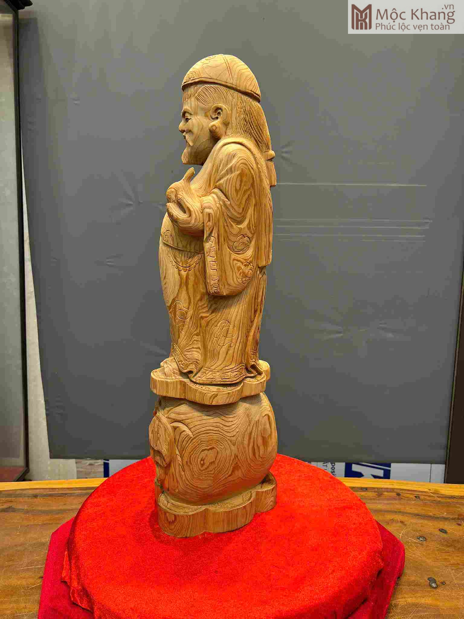 Tượng Thương Gia Gỗ Ngọc Am Cao 71 Ngang 23 Sâu 23 (cm) (4)_4 Tuong Thuong Gia Go Ngoc Am Cao 71 Ngang 23 Sau 23 cm 4 4