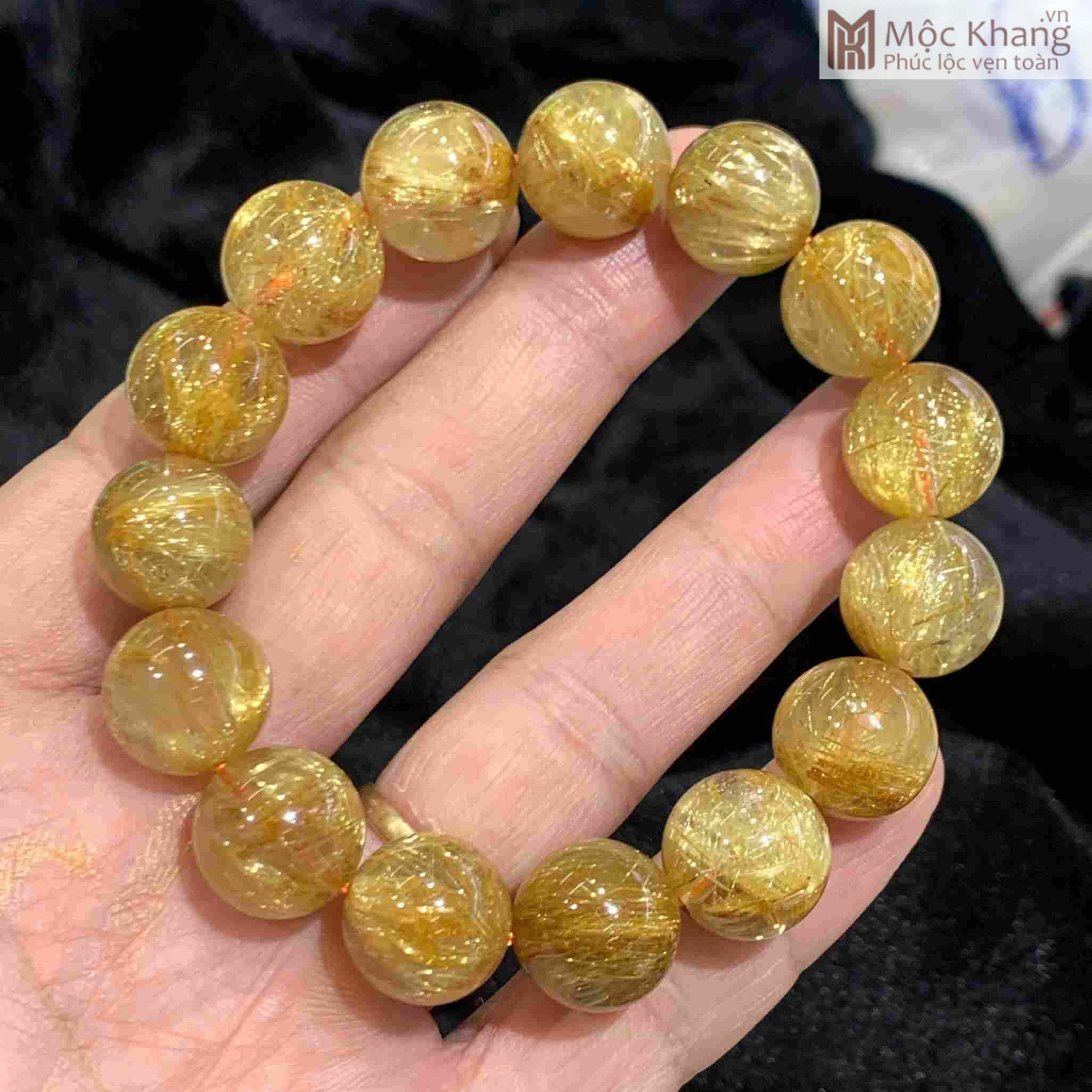 Vòng Tay Đá Thạch Anh Tóc Vàng Đường Kính 14 - 14.5 (mm) (1)_1 Vòng Tay Đá Thạch Anh Tóc Vàng