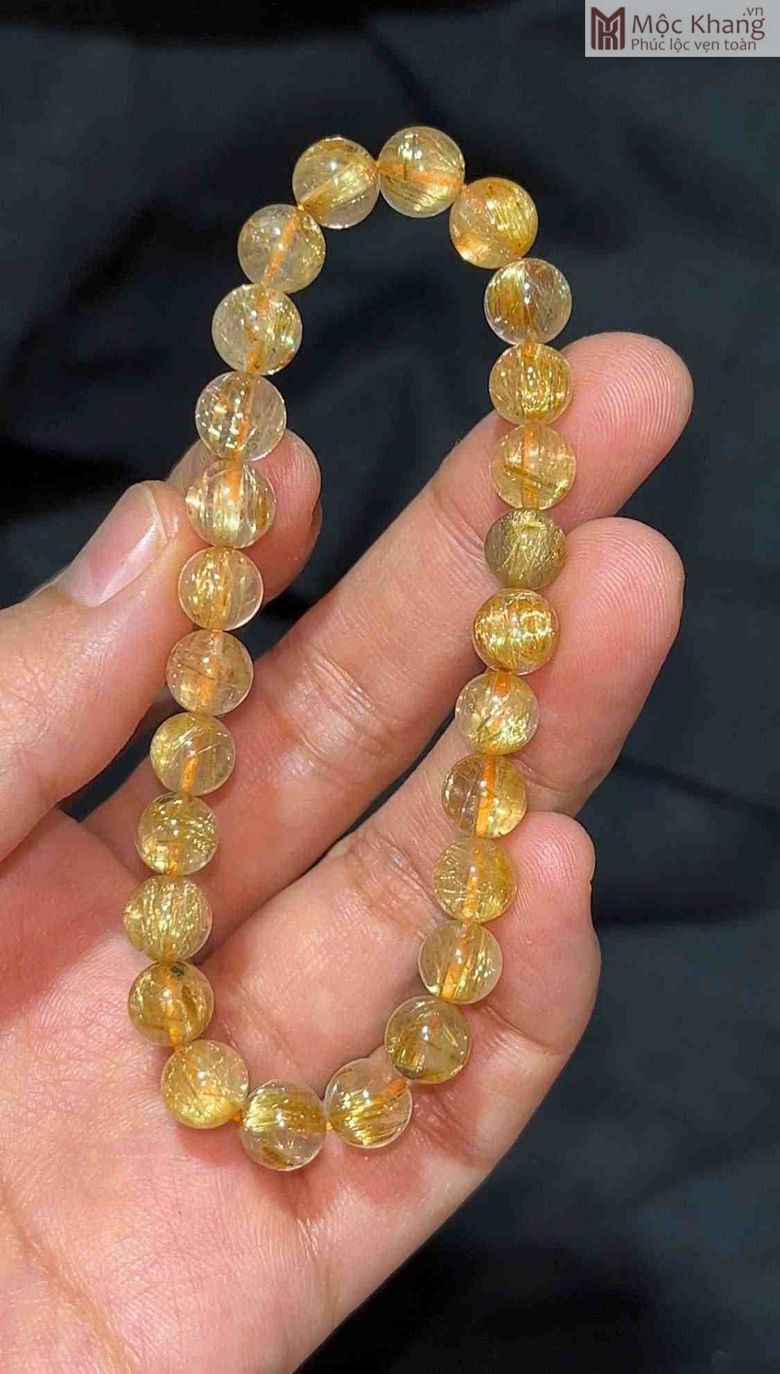 Vòng Tay Đá Thạch Anh Tóc Vàng Đường Kính 7.1 (mm) (1)_1 Vòng Tay Đá Thạch Anh Tóc Vàng