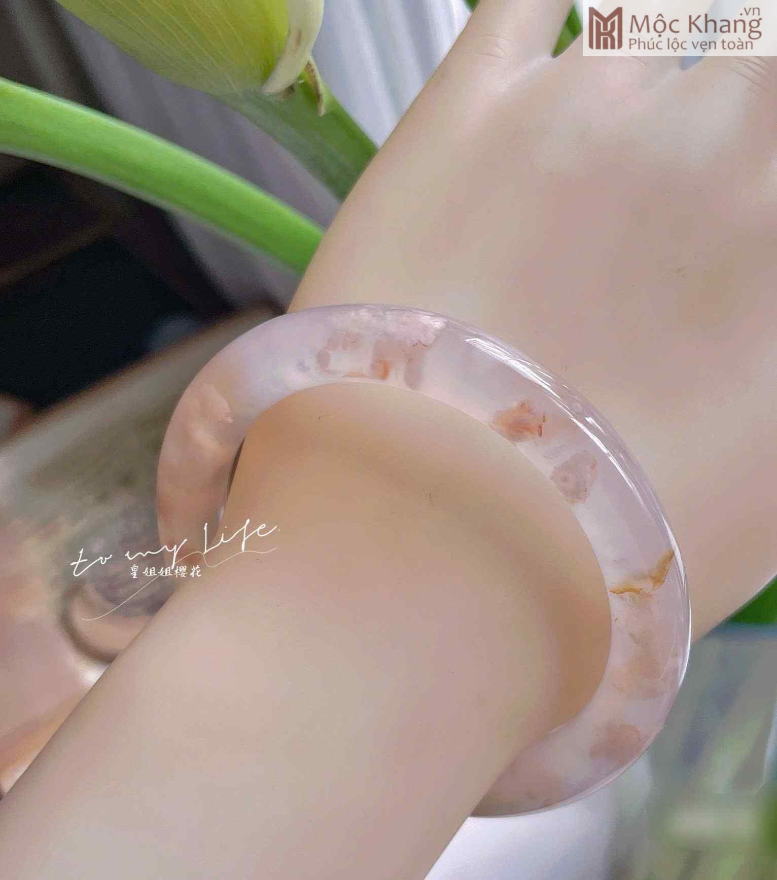 Vòng Tay Mã Não Hoa Anh Đào Ni 55 (mm) (3)_3