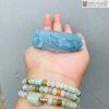 Vong Tay Ngoc Aquamarine Cham Long Phung Ni 49.5 cm 1 1