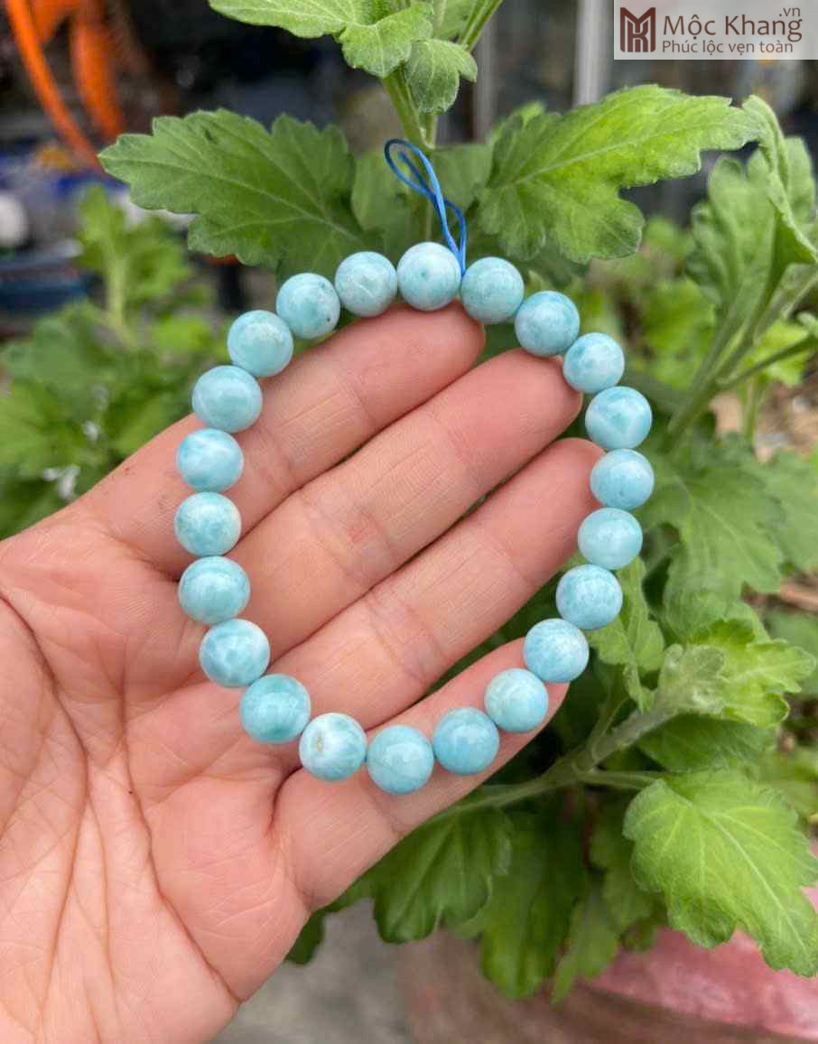 Vòng Tay Ngọc Larimar Đường Kính 9 (mm) (1)_1 Vòng Tay Ngọc Larimar