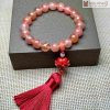 Vòng Tay Ngọc Mã Não Mix Charm Hoa Sen