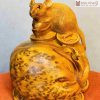 Tượng Chuột Gỗ Nu Ngọc Am
