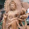 Tuong Phat Ba Quan Am Go Bach Xanh Cao 90 Ngang 25 Sau 15 cm 3 3