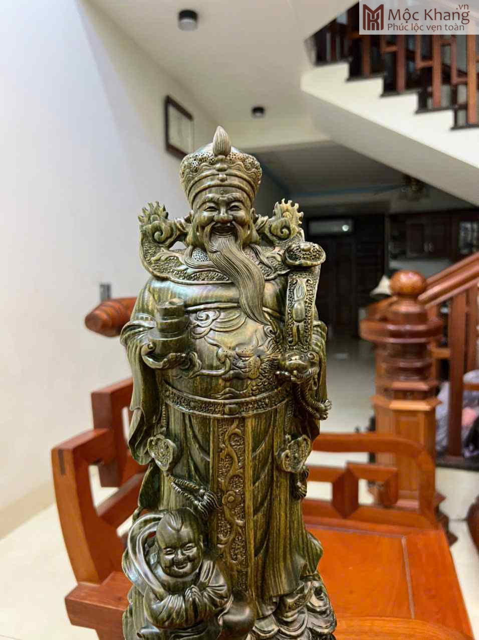 Tượng Thần Tài Gỗ Trắc Xanh Cao 48 Ngang 15 Sâu 14 (cm) (2)_2 Tuong Than Tai Go Trac Xanh Cao 48 Ngang 15 Sau 14 cm 2 2