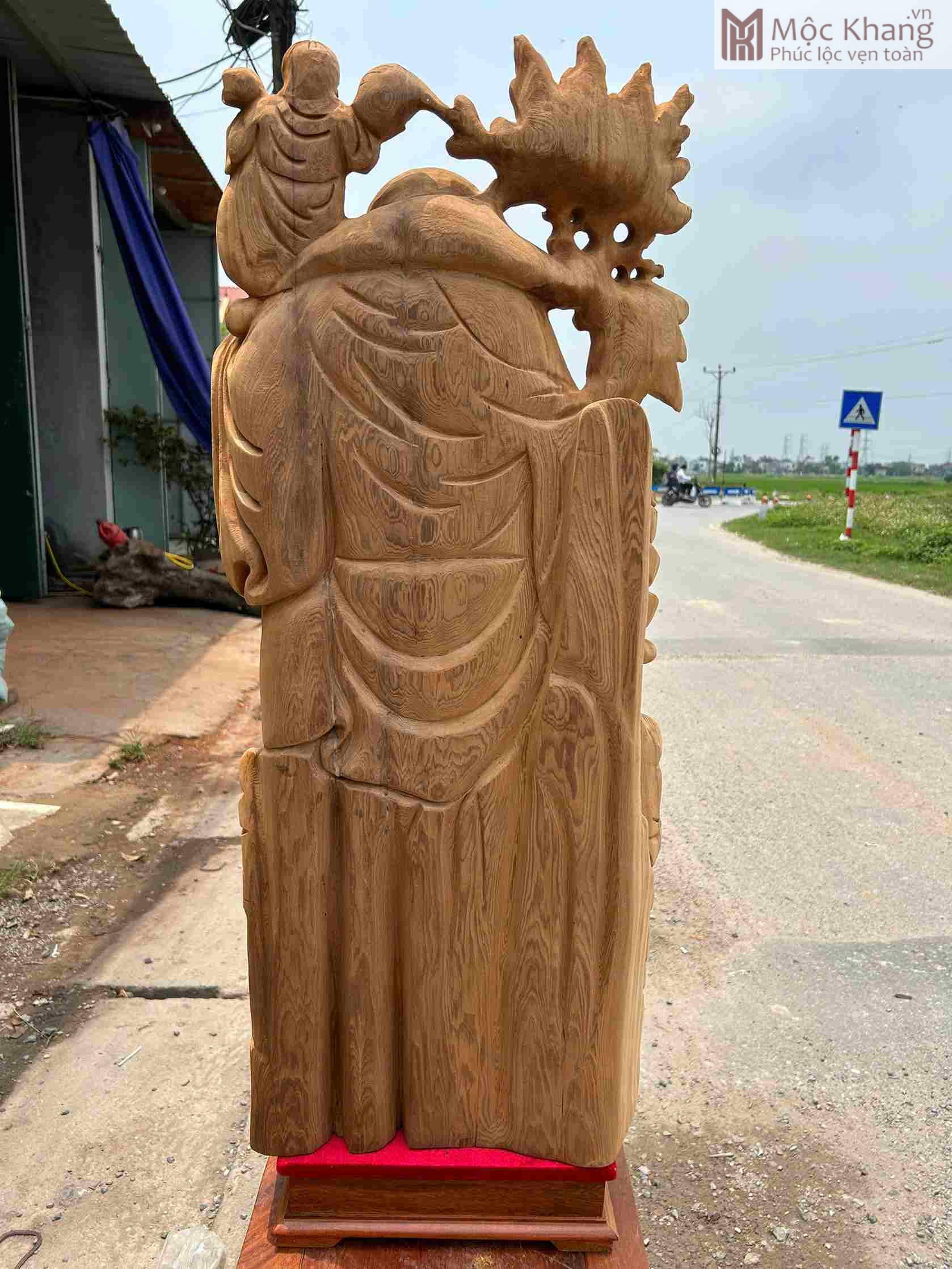 tuong-phat-di-lac-go-ngoc-am-cao-96-ngang-40-sau-17-cm (7)_7_11zon tuong phat di lac go ngoc am cao 96 ngang 40 sau 17 cm 7 7 11zon