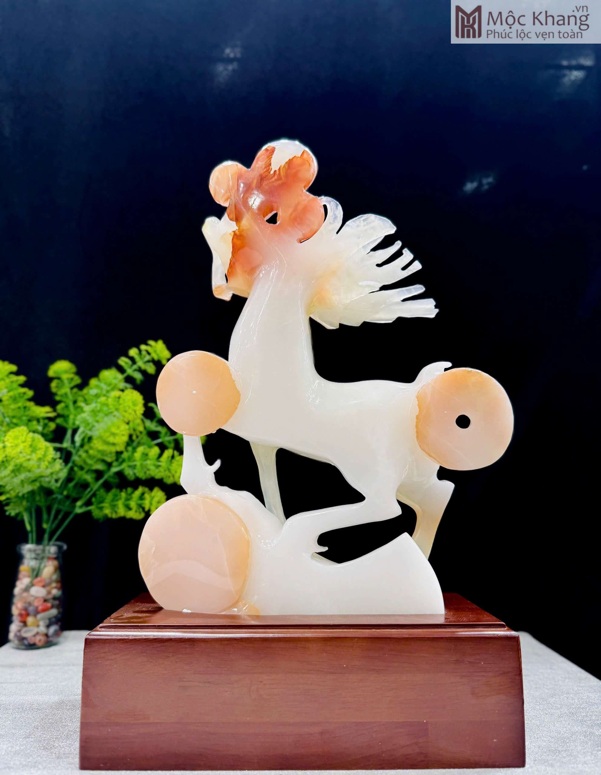 Tác phẩm Hưu Tài Lộc Ngọc Onyx Cao 40 Ngang 23 Sâu 5 (cm) (4) Tác phẩm Hưu Tài Lộc Ngọc Onyx